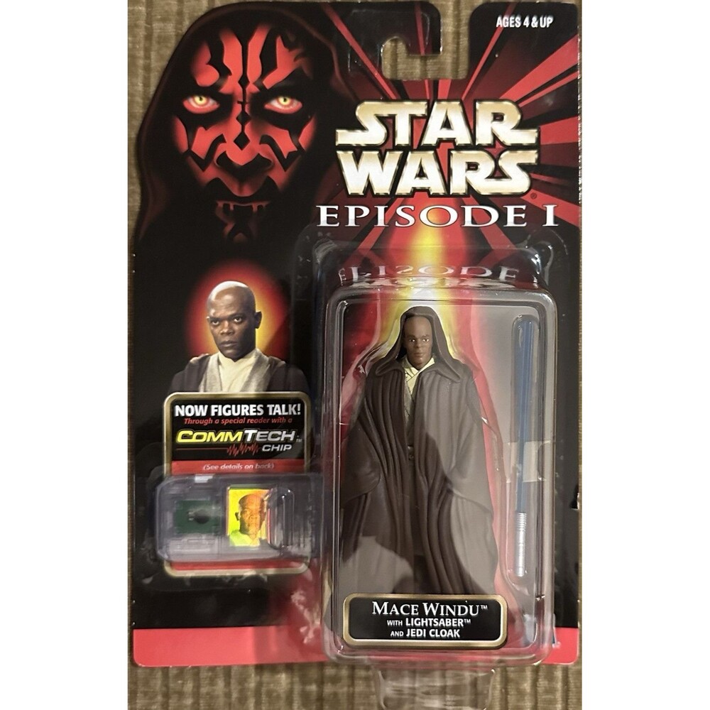 Vintage Star Wars The Phantom Menace Mace Windu Figure Rare 1st Wave Lot 1998